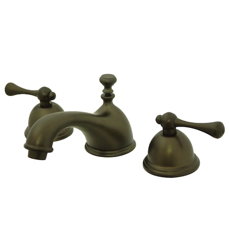 KS3965BL 8 Widespread Bathroom Faucet, Oil Rubbed Bronze